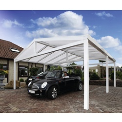 GARDENDREAMS Carport »Satteldachcarport«, B x T x H: 610 x 700 x 303 cm, grau