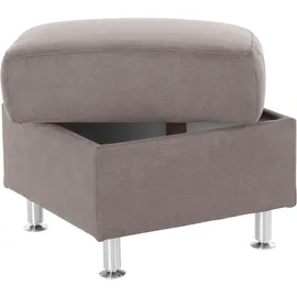 Home Affaire Hocker Cardoso mit Stauraum 58 x 47 x 58 cm Grau