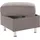 Home Affaire Hocker Cardoso mit Stauraum 58 x 47 x 58 cm Grau