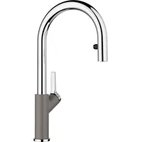 Blanco Carena-S Vario Einhebelmischer Hochdruck vulkangrau/Chrom