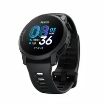 COROS Pace 4 GPS 43 mm Silikonarmband Schwarz 22 mm