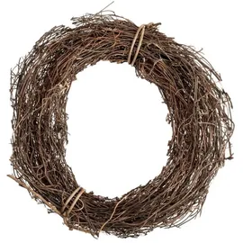 NaDeco Clematis-Kranz in Natur, Durchmesser ca. 20cm | Naturkranz | Mühlenbeckia-Ring | Deko-Kranz | Naturkranz | Rebenkranz | Weidenkranz | Türkranz | Waldrebe | Osternest | Osterdeko | Naturdeko