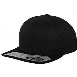 Flexfit 110 Fitted Snapback Cap schwarz Einheitsgröße