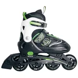 Muuwmi Verstellbare Kinderinliner Gr. 33-36, Inline-Skates - grün/schwarz