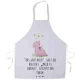 Mr. & Mrs. Panda Kochschürze Schwein Glück, Kochschürze, Weiß, Koch, Restaurant, Kinderschürze, Tr, (Packung, 1-tlg) weiß
