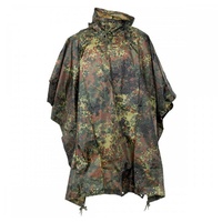 MFH Regenponcho BW Poncho, Rip Stop, Mod., flecktarn, Gr. 144 x 223 cm grün