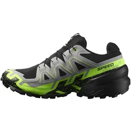 Salomon Speedcross 6 Gore-Tex Herren Black / Alloy / Green Gecko 45 1/3