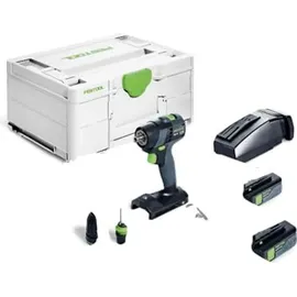 Festool TXS 18 C 3,0-Plus inkl. 2 x 3,0 Ah + Ladegerät + Transporttasche + Schrauberbits