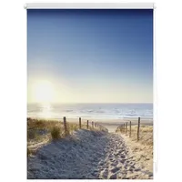 Lichtblick Rollo Klemmfix, ohne Bohren, blickdicht, Ostseestrand Blau