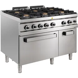 GastroHero Gasherd Serie 77 - 110/70 mit Gasbackofen 48 kW