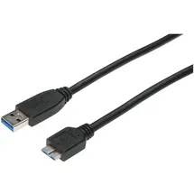 Digitus USB-A auf Micro-USB 1,0 m Schwarz