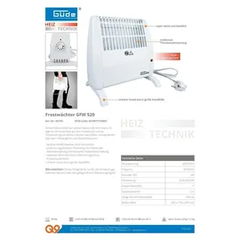 Güde Frostwächter GFW 520 520 W Weiß