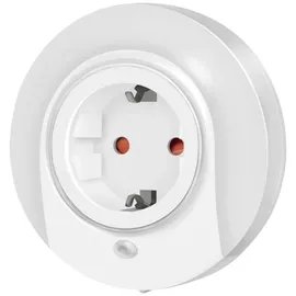 Logilink LED012 - LED-Nachtlicht, 21 lm, weiß, Zwischensteckdose