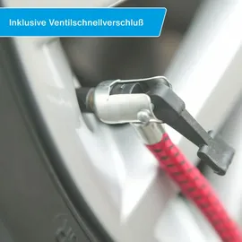 Sander Fußluftpumpe Doppelzylinder blau