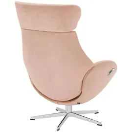 Sofa.de Fernsehsessel Globe Mikrofaser 79 x 111 x 84 cm Rosa/Pink drehbar