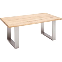 MCA Furniture Esstisch Greta, Esstisch Massivholz mit Baumkante oder