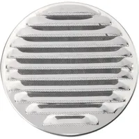 WALLAIR N31841 Abluftgitter Edelstahl Passend für Rohr-Durchmesser: 16 cm