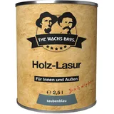 the wachs bros. Holzlasur für Innen und Außen - 2,5 L - Holzlasur Blau - natürliche Inhaltsstoffe - dauerhafter Schutz