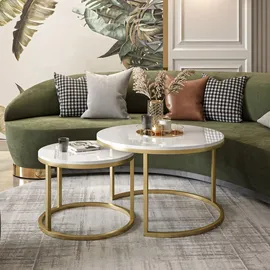 lookway CIRI Gold Matt Weiß 80 x 80 x 48 cm