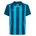hmlCORE gestreiftes Trikot Kurzarm Kinder Blue Coral/Blue Danube 116