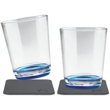 silwy Magnetglas Trinkbecher 0,25 l 2er-Set