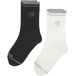 Jack Wolfskin Paw Ci Lange Socken Black/White 47-49