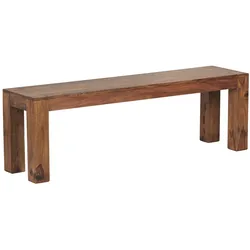 KADIMA DESIGN Sitzbank Landhaus-Stil: Massivholz, Akazie/Sheesham, 120/140/160/180x45 cm, 200/250 kg Belastung, handgefertigt.
