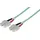 Intellinet Network Solutions Intellinet 751100 Glasfaser LWL Anschlusskabel 3.00m Türkis [1x SC-Stecker - 1x SC-Stecker] 50/125 OM3