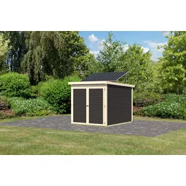 Karibu Fahrradgarage 3 Solar grau