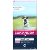 Eukanuba Grain Free Puppy für Welpen großer Rassen mit Seefisch 12 kg