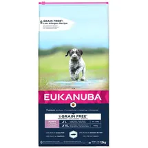 Eukanuba Grain Free Puppy für Welpen großer Rassen mit Seefisch 12 kg