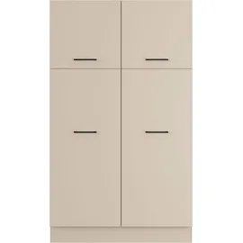 Impuls Küchen Warschau Mehrzweckschrank-Set 120 x 206,2 x 60 cm grau