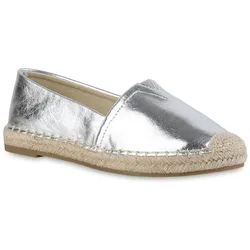 Damen Espadrilles in Silber