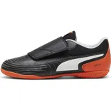 Puma Truco Jr Hallenfußballschuhe - Black / White / Flame Flicker - EU 28