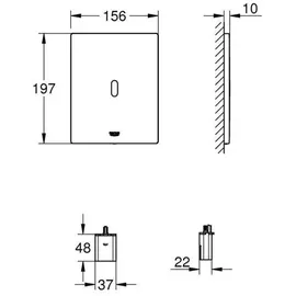 Grohe Tectron Bau E weiß, UP, für WC-Spülkasten