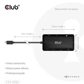 Club 3D 9-1 USB-C Dual HDMITM 100W Hub