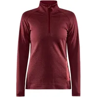 Craft Core Trim Midlayer 1/2-Zip Langarmshirt Damen 488200 - rhubarb/melange M