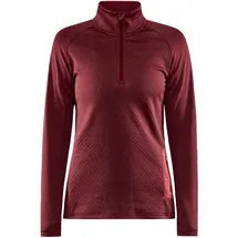 Craft Core Trim Midlayer 1/2-Zip Langarmshirt Damen 488200 - rhubarb/melange M