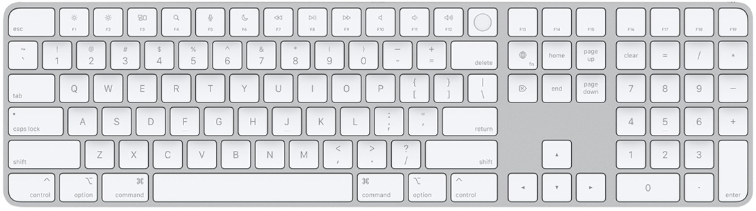 Apple Magic Keyboard mit Touch ID und Ziffernblock US