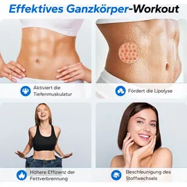 Merach Vibrationsplatte Trainingsgerät – mit 10 Intensitätsstufen, für Ganzkörpertraining, Muskelaufbau & Formung, schwarz