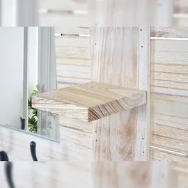 Mendler Garderobenpaneel HWC-C89 Braun