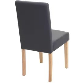 MCW Esszimmerstuhl Littau Kunstleder grau matt 4er Set