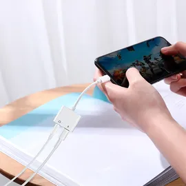 Joyroom Lightning Adapter – für iPhone 5 - 16 und iPad Modelle - Lightning auf Lightning und 3,5 mm Klinke