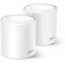 TP-Link Deco X50 Mesh WLAN Set 2er Pack AX3000 Dual Band Router & Repeater WPA3 Reichweite bis 418m2
