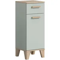 Xonox.home Midischrank Star ca. 34x87x31 cm Eiche/Graugrün