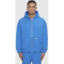 dropsize Bazix Republiq Super Heavy Blank Zip Hoodie - Blau