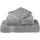 vidaXL SOLUND Handtuch 50 x 100 cm grau 4 St.