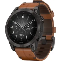 Garmin Epix Gen 2 Sapphire black titanium mit Chestnut Lederarmband