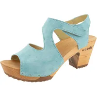 woody Damen Hannah Clog Sandalette, Baby Blue, 37 EU