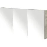 Spiegelschrank Sanox 140 x 13 x 65 cm tabacco 3-türig doppelt verspiegelte Türen
